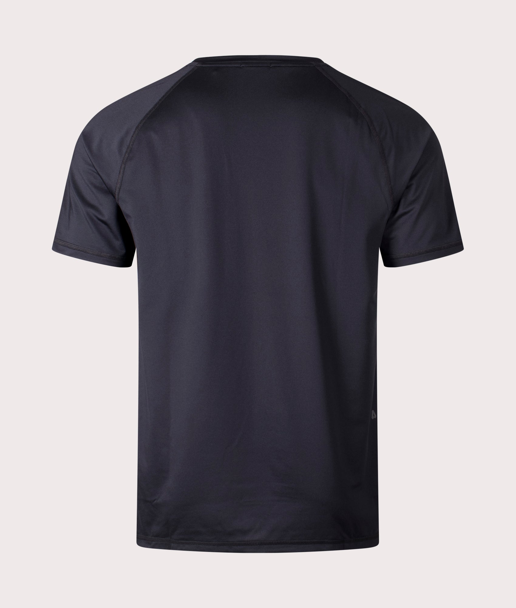 BOSS Slim Fit Tee Active 1 T-Shirt in Black. EQVVS Back Shot.