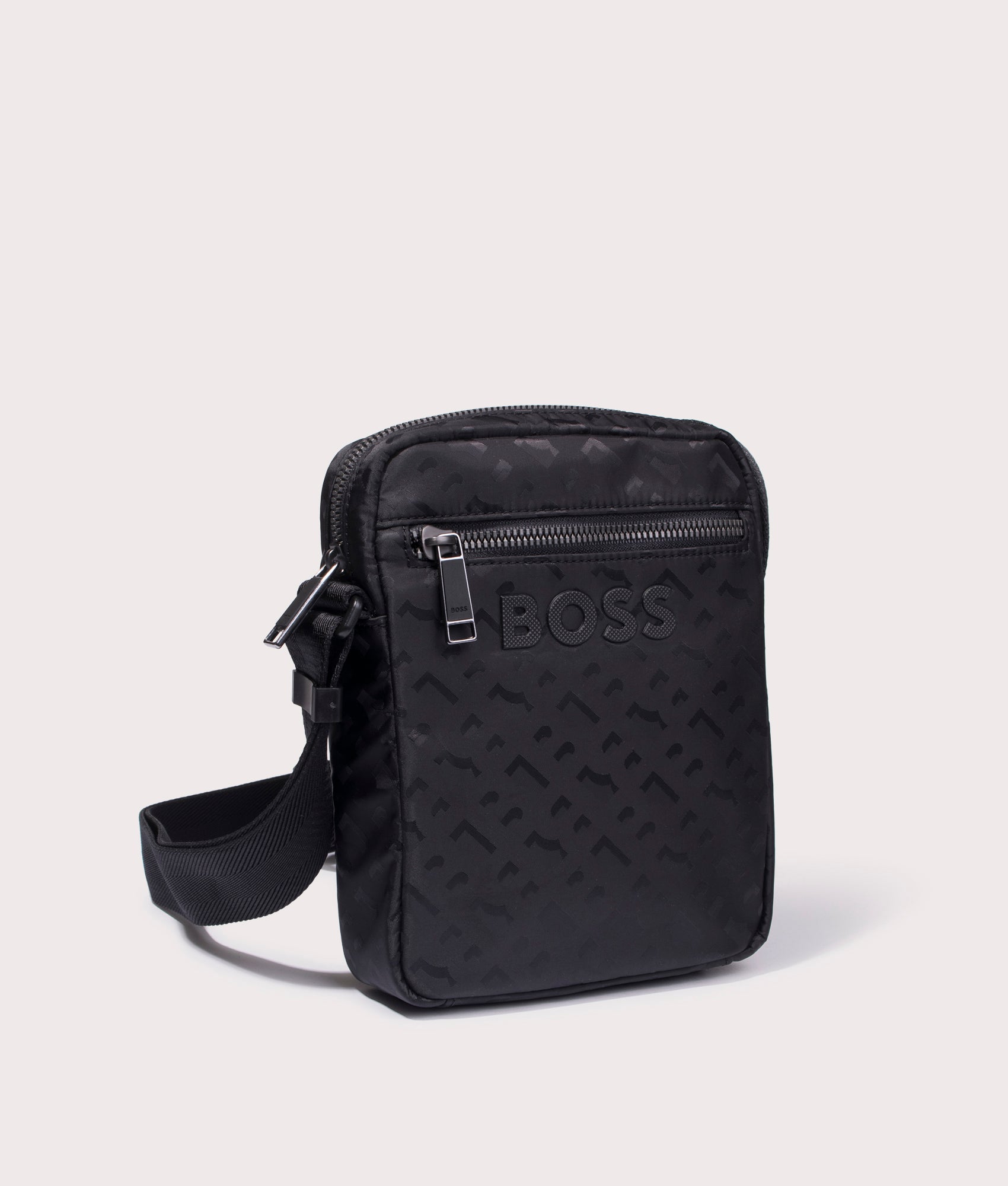 BOSS Catch 3.0 Bag in Black at EQVVS. Angle Shot