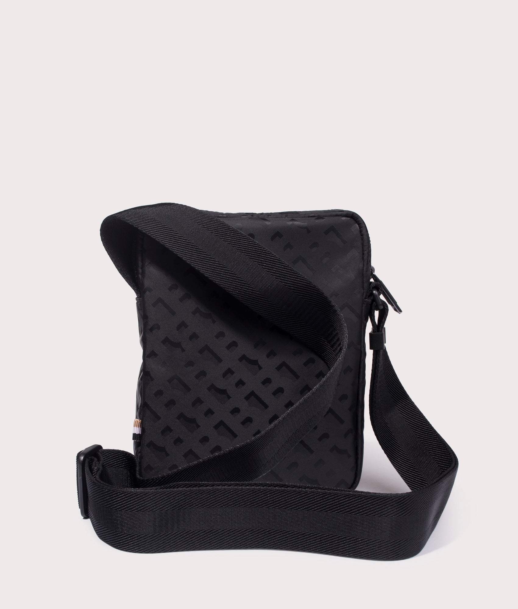 BOSS Catch 3.0 Bag in Black at EQVVS. Back Shot.