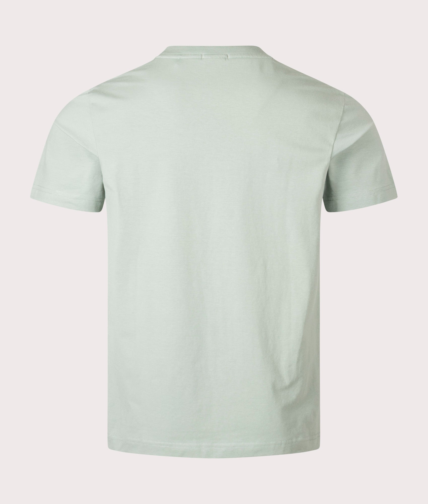 BOSS Crew Neck Tee T-Shirt in Open Green . Shot at EQVVS. Back shot 