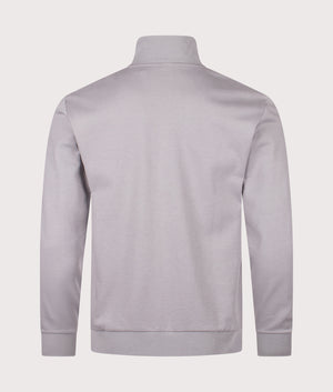 Tracksuit Jacket in Light/Pastel Grey. Cotton blend | BOSS | Shot at EQVVS | Back shot 