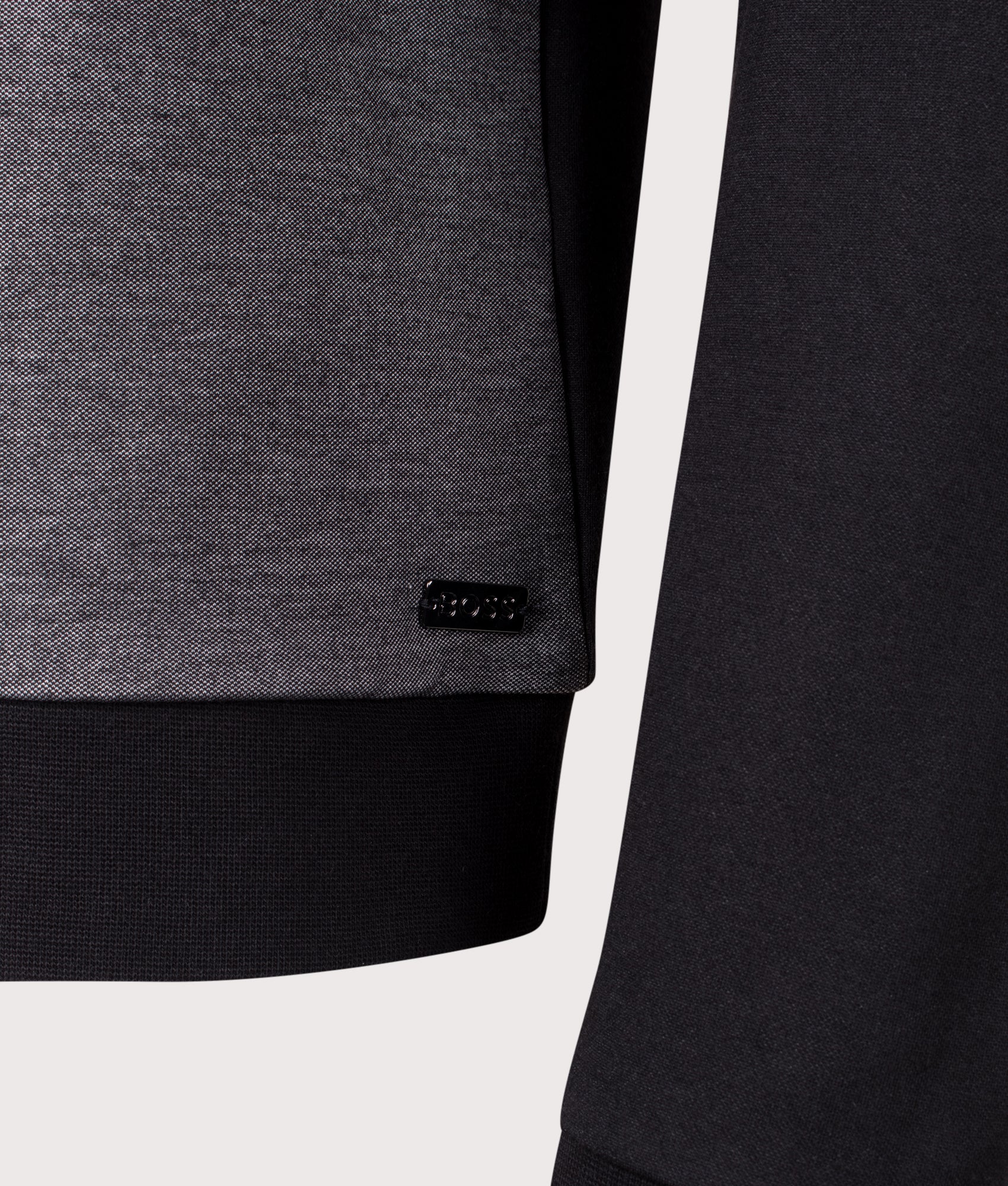 Quarter Zip Sweatshirt. Shot by EQVVS. Detail shot.