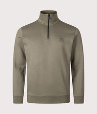 Quarter Zip Zetrust Sweatshirt: 342 Open Green 