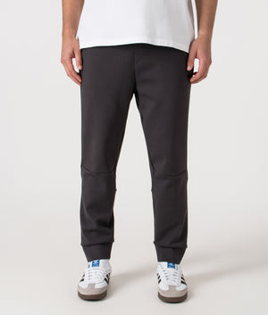 Zone Track Pants in Light/Pastel Grey. Cotton blend | BOSS | Shot at EQVVS | Front shot 