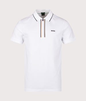 Zip Neck Philix Polo Shirt. Shot by EQVVS. Front shot.