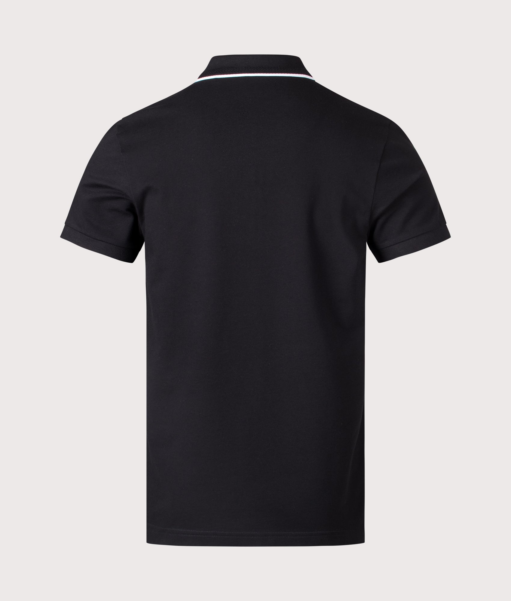 Zip Neck Philix Polo Shirt. Shot by EQVVS. Back shot.