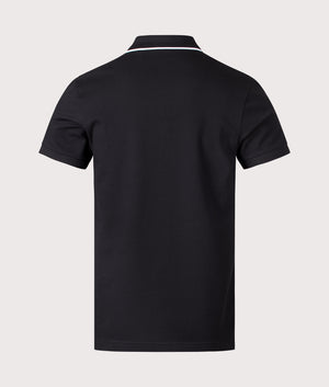 Zip Neck Philix Polo Shirt. Shot by EQVVS. Back shot.