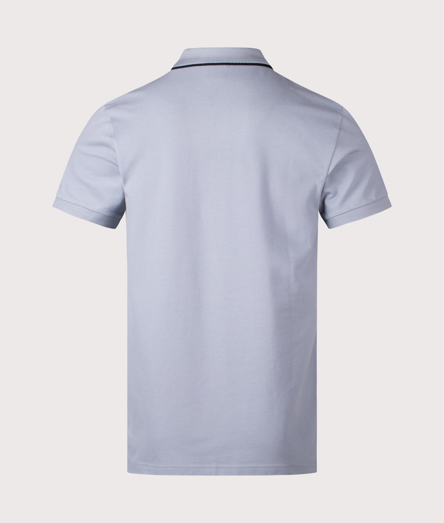 Zip Neck Philix Polo Shirt. Shot by EQVVS. Back shot.