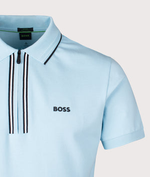 Zip Neck Philix Polo Shirt. Shot by EQVVS. Detail shot.