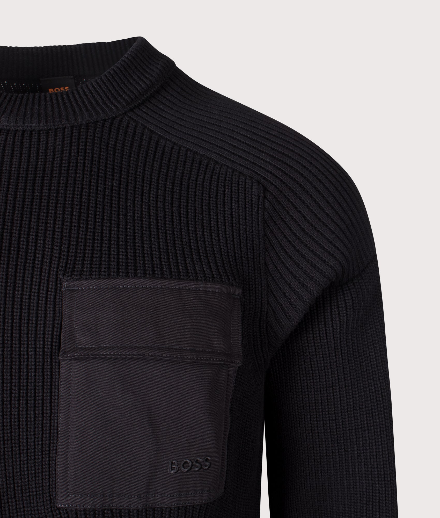 Relaxed Fit Kalamaro Sweatshirt. Shot by EQVVS. Detail shot.