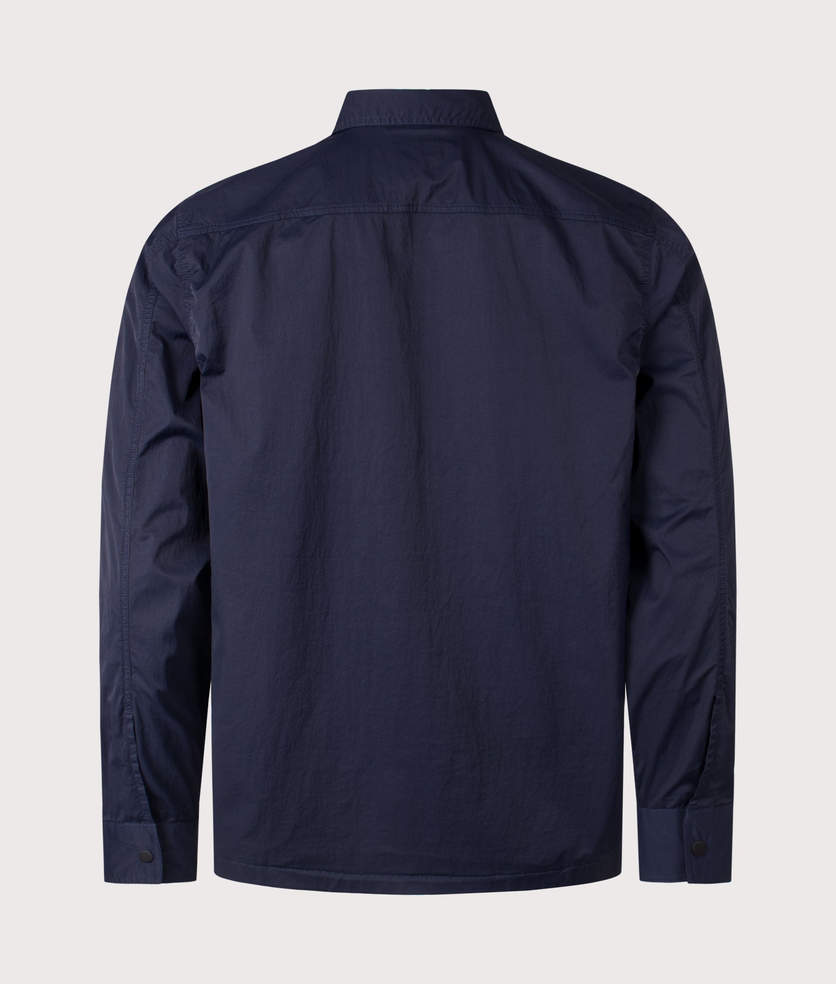 Oversized Leejay 1 Overshirt in Dark Blue | BOSS | EQVVS