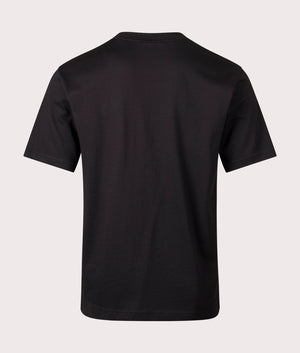 Relaxed Fit Divis T-Shirt by Hugo in Black. Shot by EQVVS. Back shot.