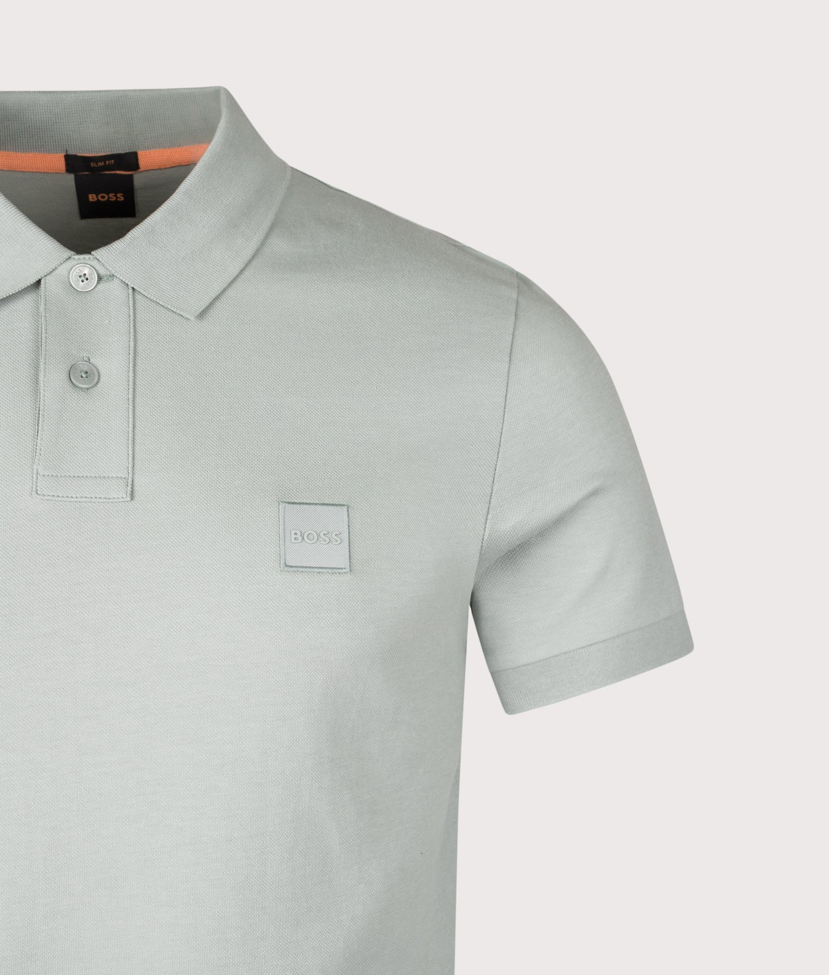 Slim Fit Passenger Polo Shirt | BOSS | EQVVS | Front detail shot 