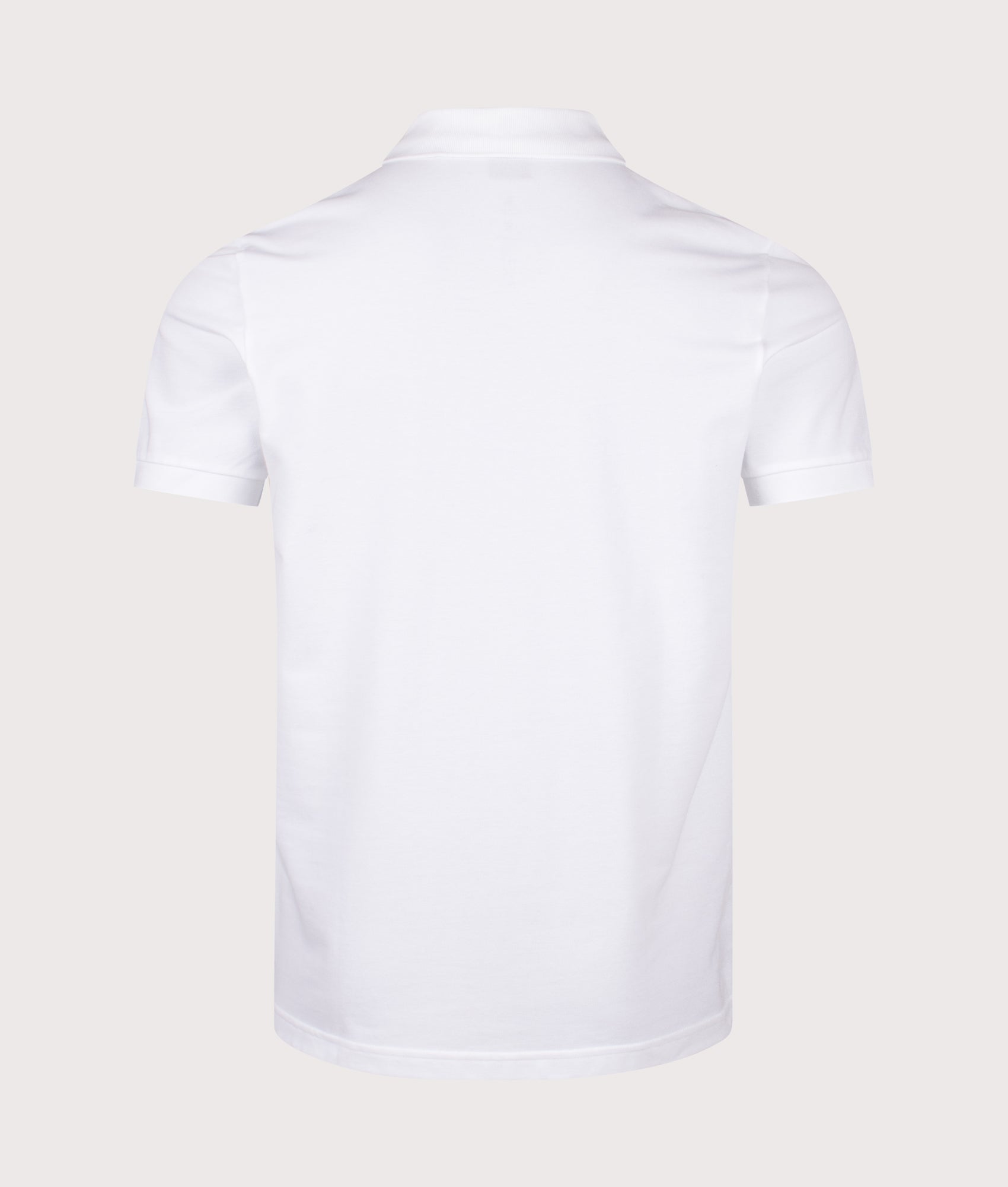 Paddy Polo Shirt in White | Cotton and elastane blend | BOSS | EQVVS | Back shot 