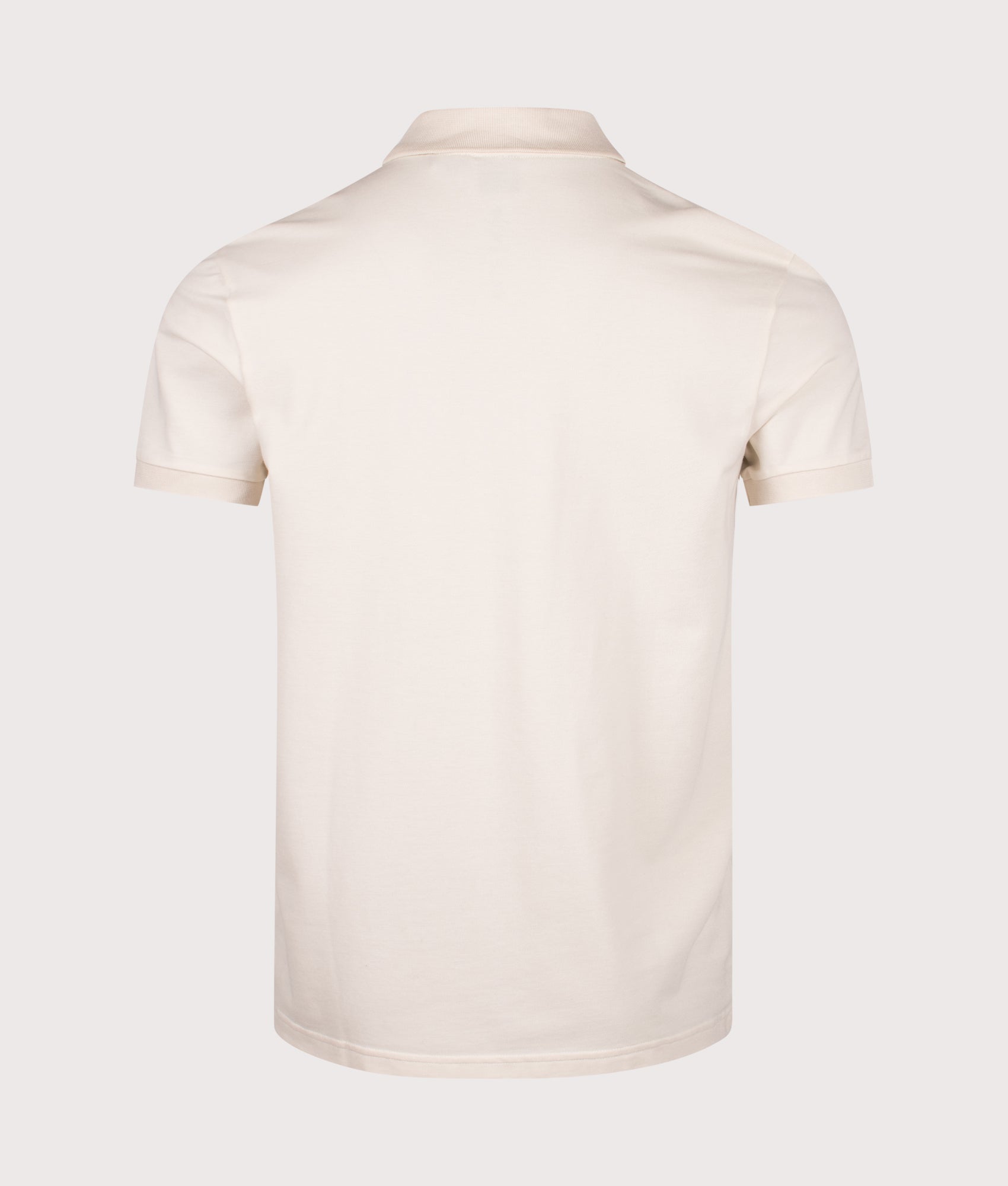 Paddy Polo Shirt in Open White | Cotton and elastane blend | BOSS | EQVVS | Back shot 