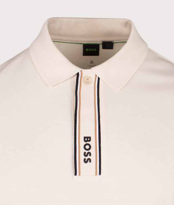 Paddy Polo Shirt in Open White | BOSS | EQVVS