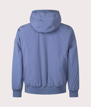 BOSS Opineer Jacket in Open Blue at EQVVS Menswear. Back shot.