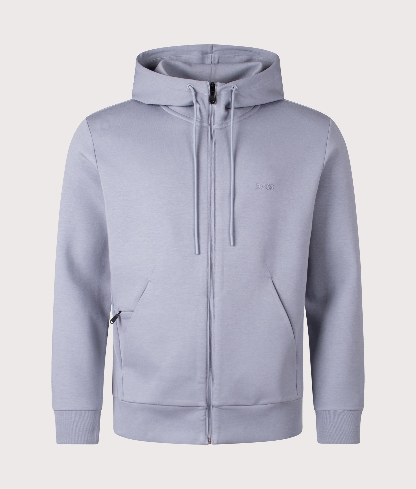 Zip Through Saggy Hoodie.. Shot by EQVVS. Front shot.