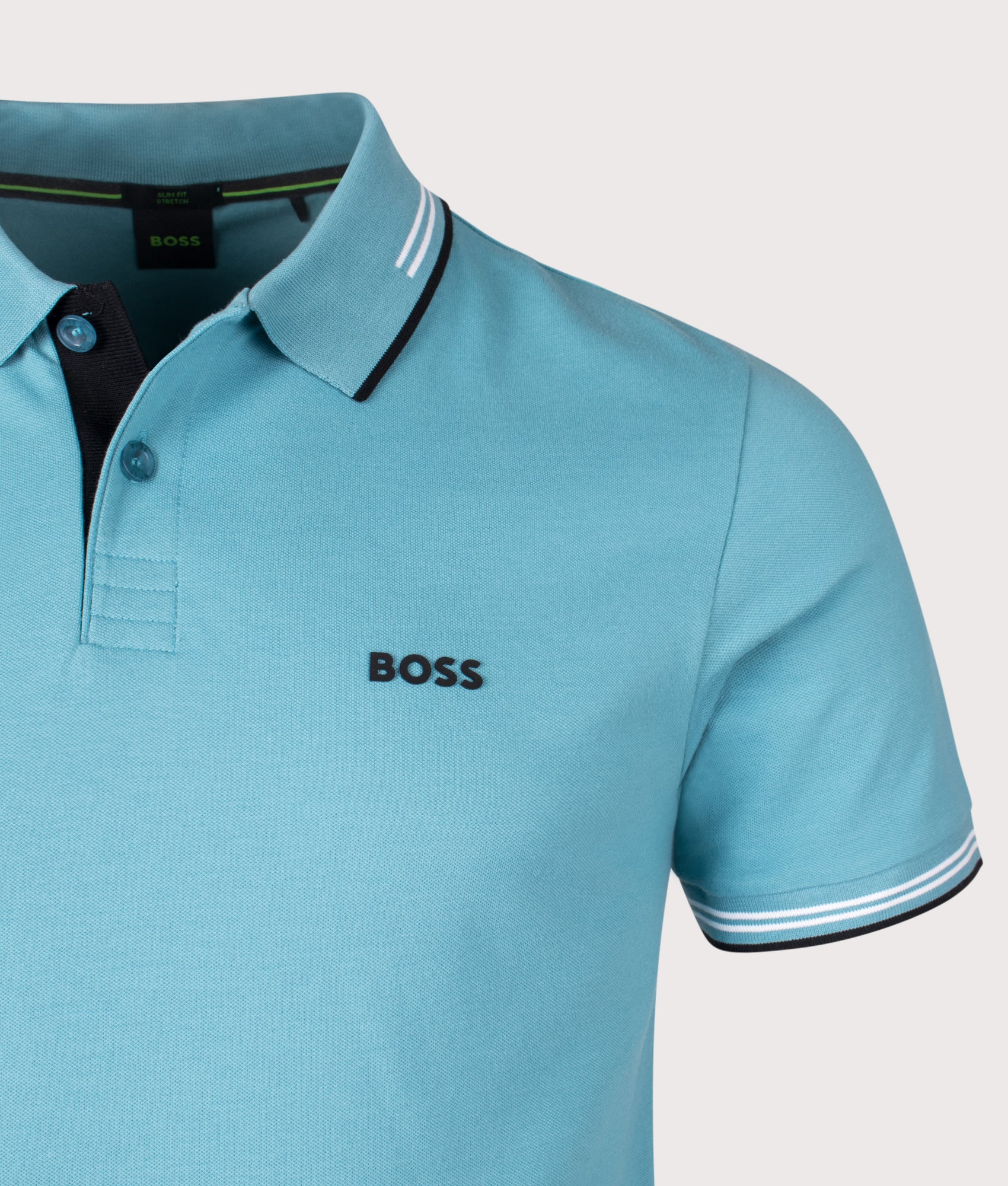 Slim Fit Paul Polo Shirt. Shot by EQVVS. Detail shot.