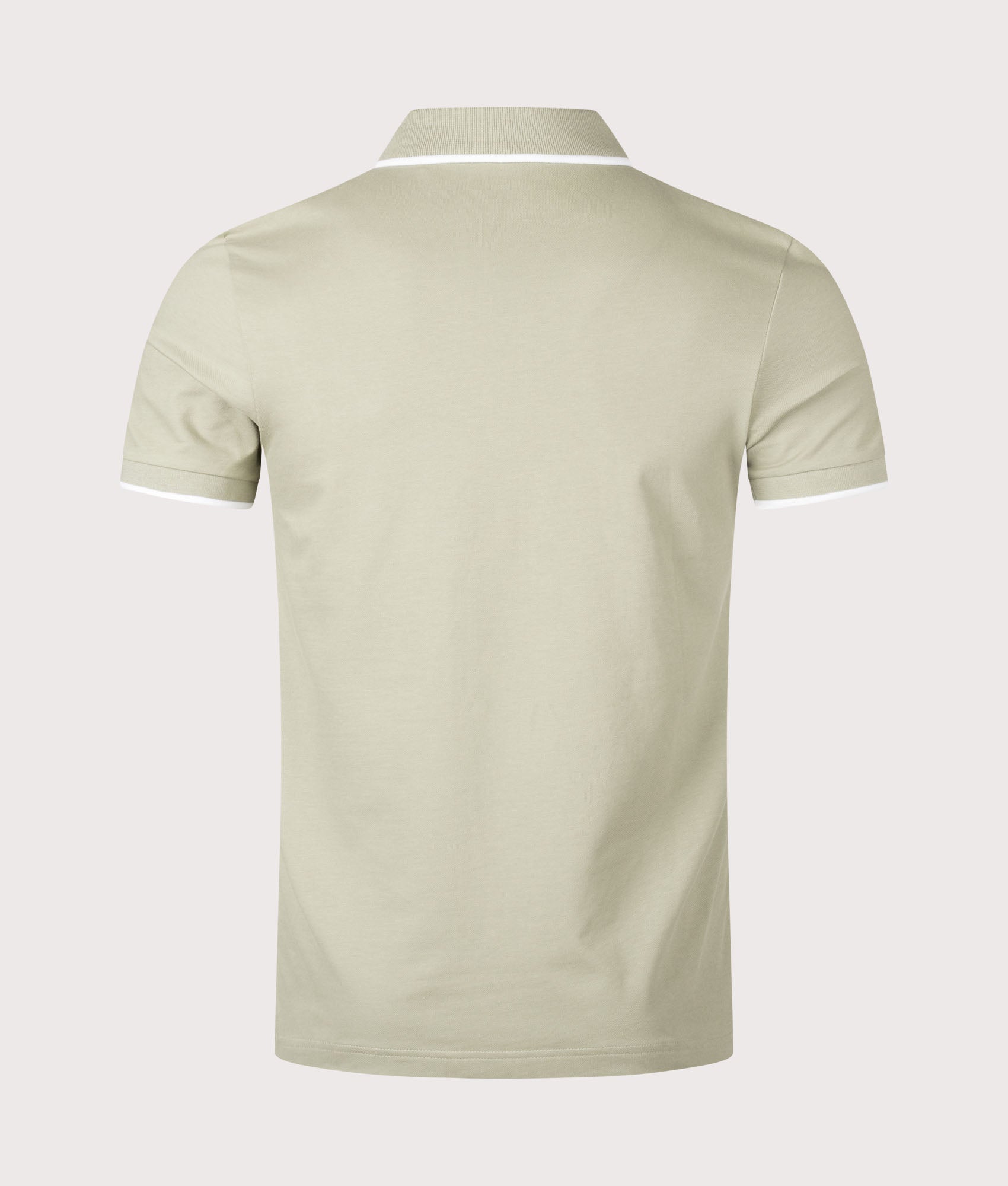 Slim Fit Passertip Polo Shirt. Shot by EQVVS. Back shot.