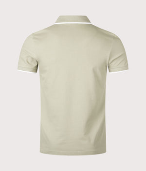 Slim Fit Passertip Polo Shirt. Shot by EQVVS. Back shot.
