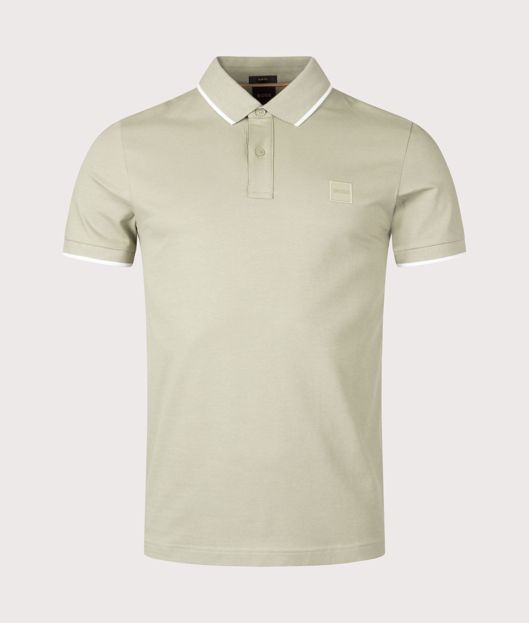 Slim Fit Passertip Polo Shirt. Shot by EQVVS. Front shot.