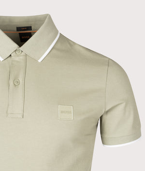 Slim Fit Passertip Polo Shirt. Shot by EQVVS. Detail shot.
