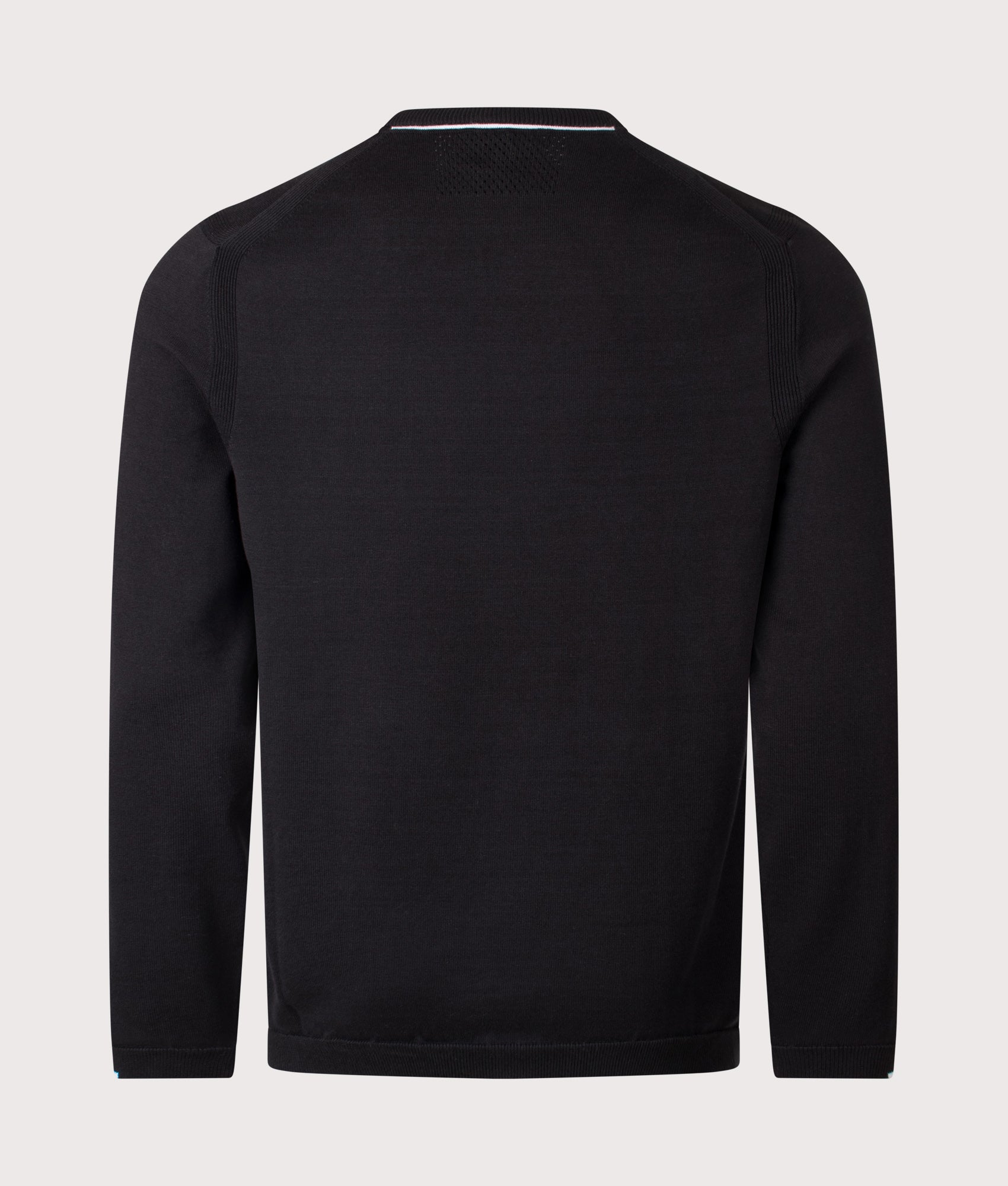 Ever X Knit Jumper in Black | 100% Cotton | BOSS | EQVVS | Back shot 