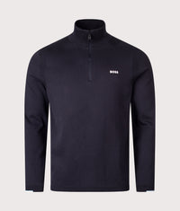 Ever X Quarter Zip Sweatshirt: 402 Dark Blue 