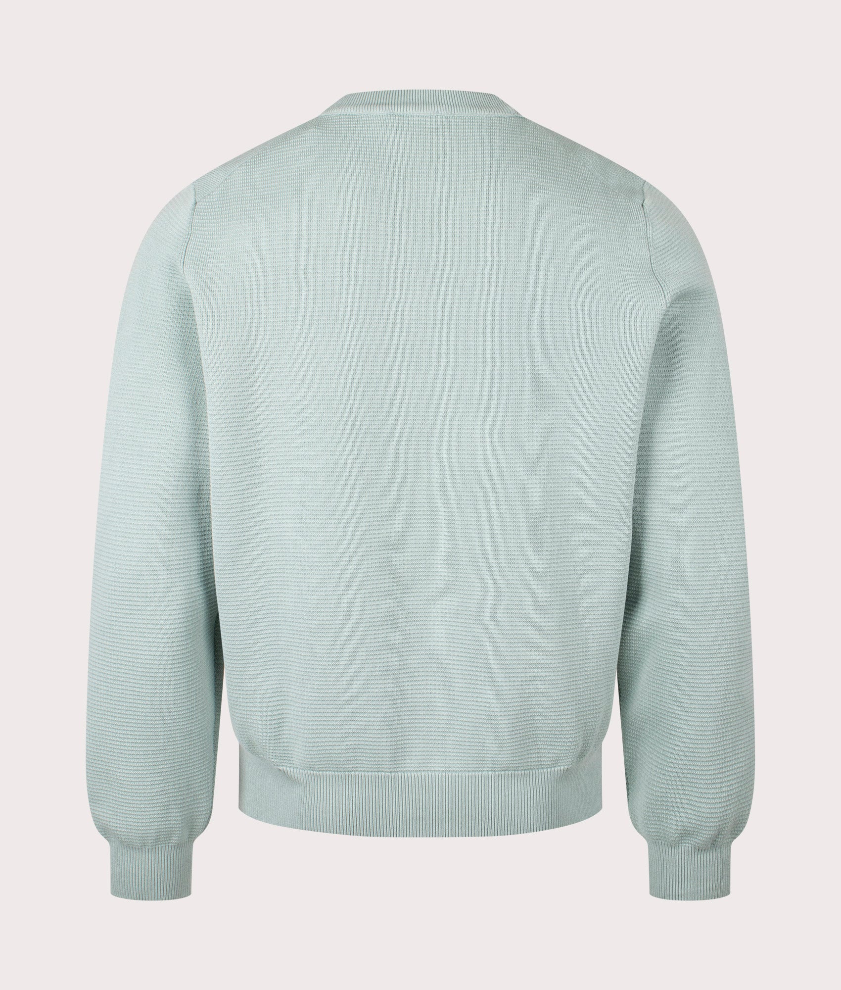 Relaxed Fit San Celly Sweatshirt by HUGO in Light/Pastel Green. Shot by EQVVS. Back shot.