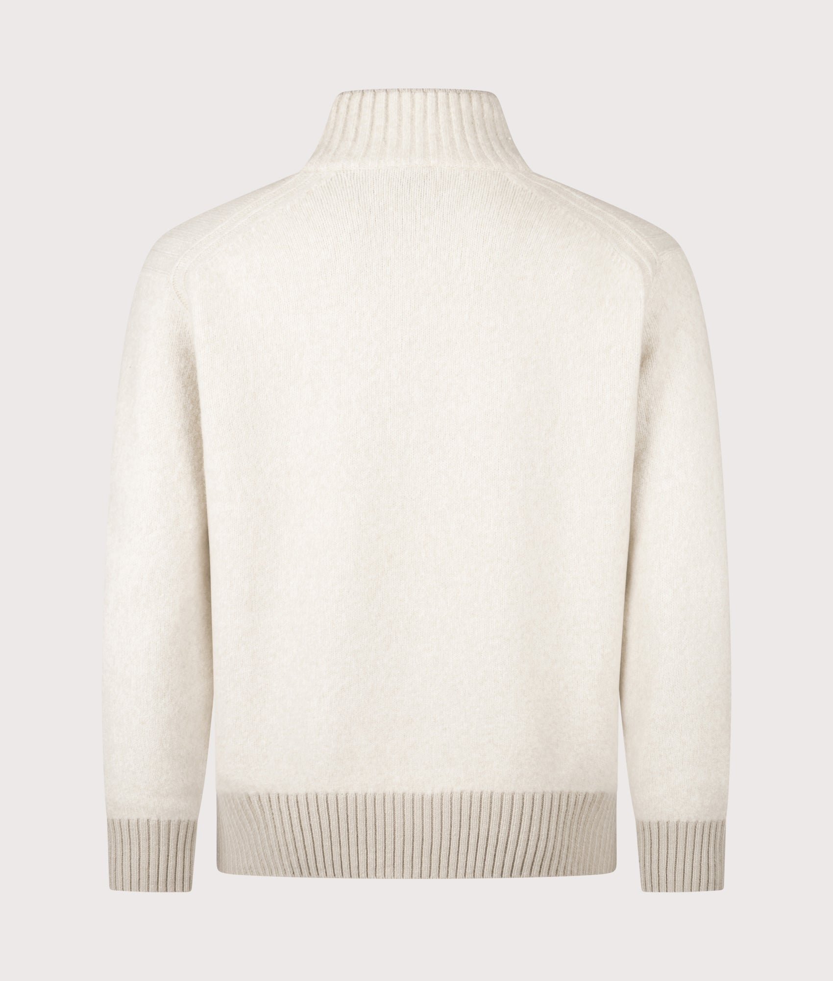 Oversized Kobear Jumper in Light Beige | 60% Wool | BOSS | EQVVS | Back shot 