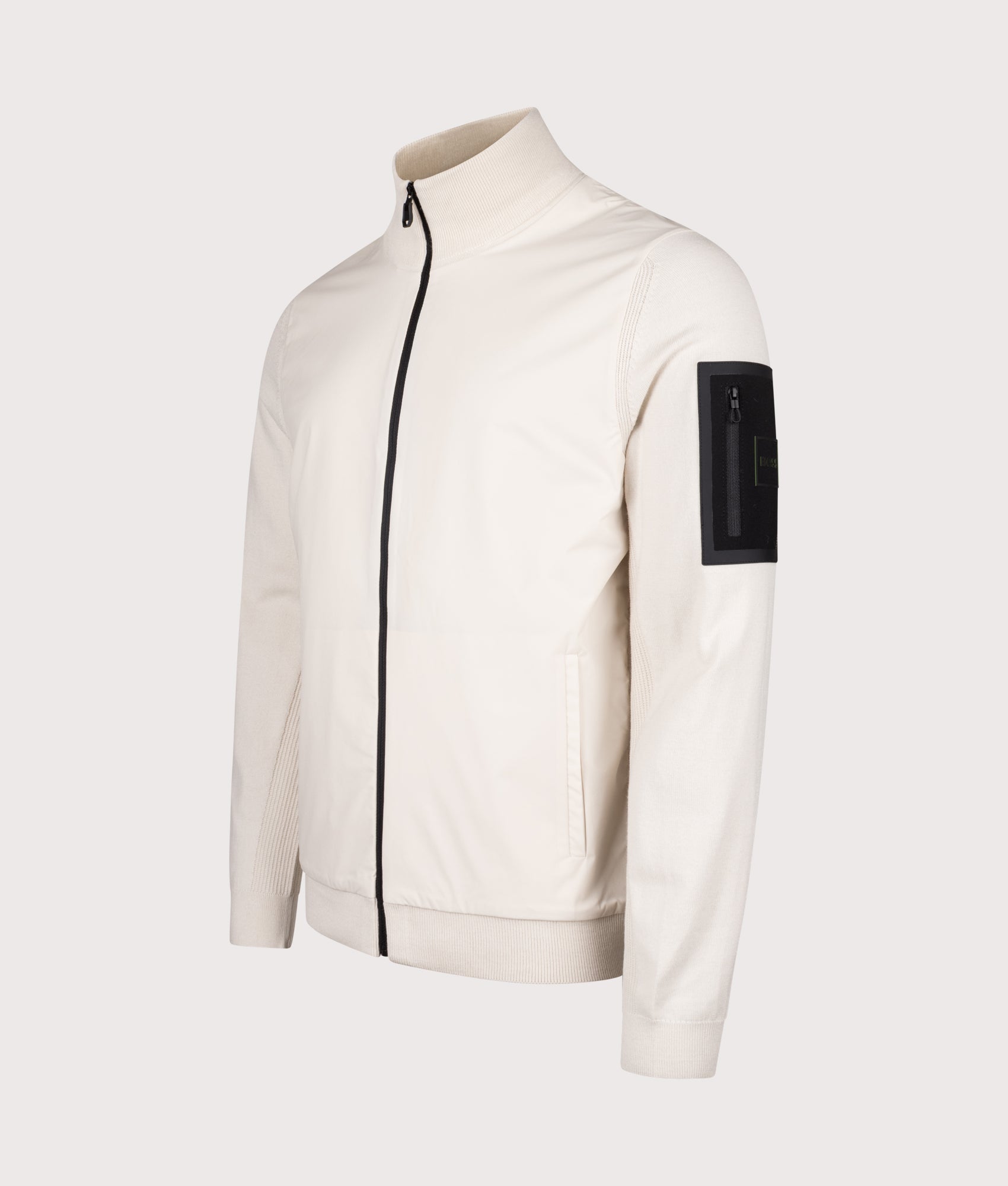 Momentum X Jacket in Open White | Wool Blend | BOSS | EQVVS | Front angle shot 