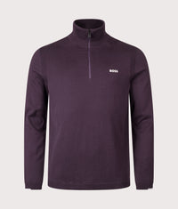 Ever X Quarter Zip Sweatshirt: 517 Medium Purple 
