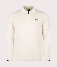 Ever X Knitted Polo Shirt: 131 Open White 