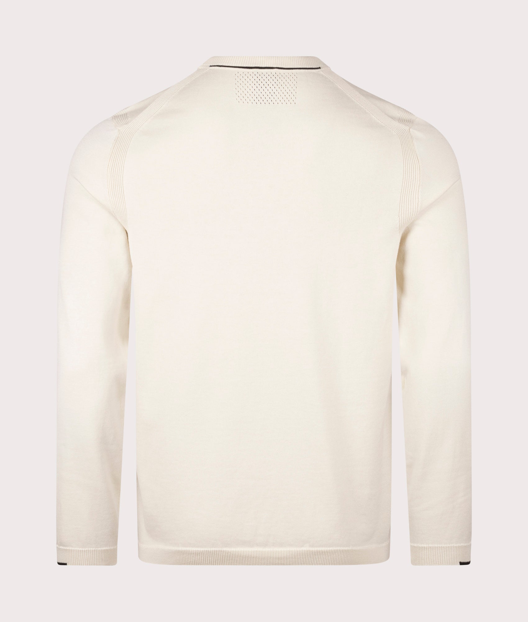 Ever X Knit Jumper in Open White | 100% Cotton | BOSS | EQVVS | Back shot 