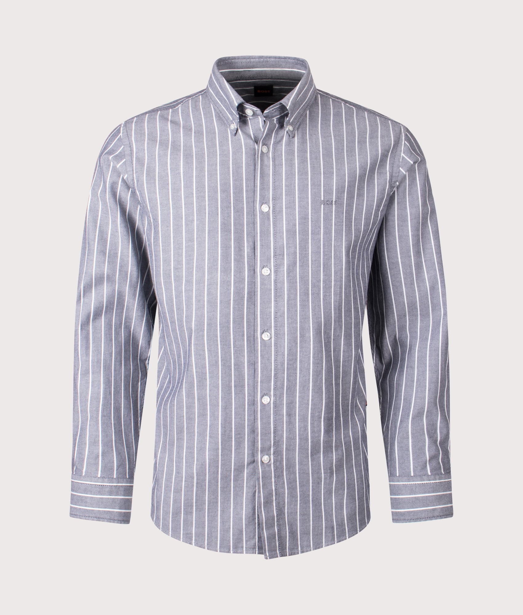 Ricoplus Shirt in Dark Blue | BOSS | EQVVS | Front shot 
