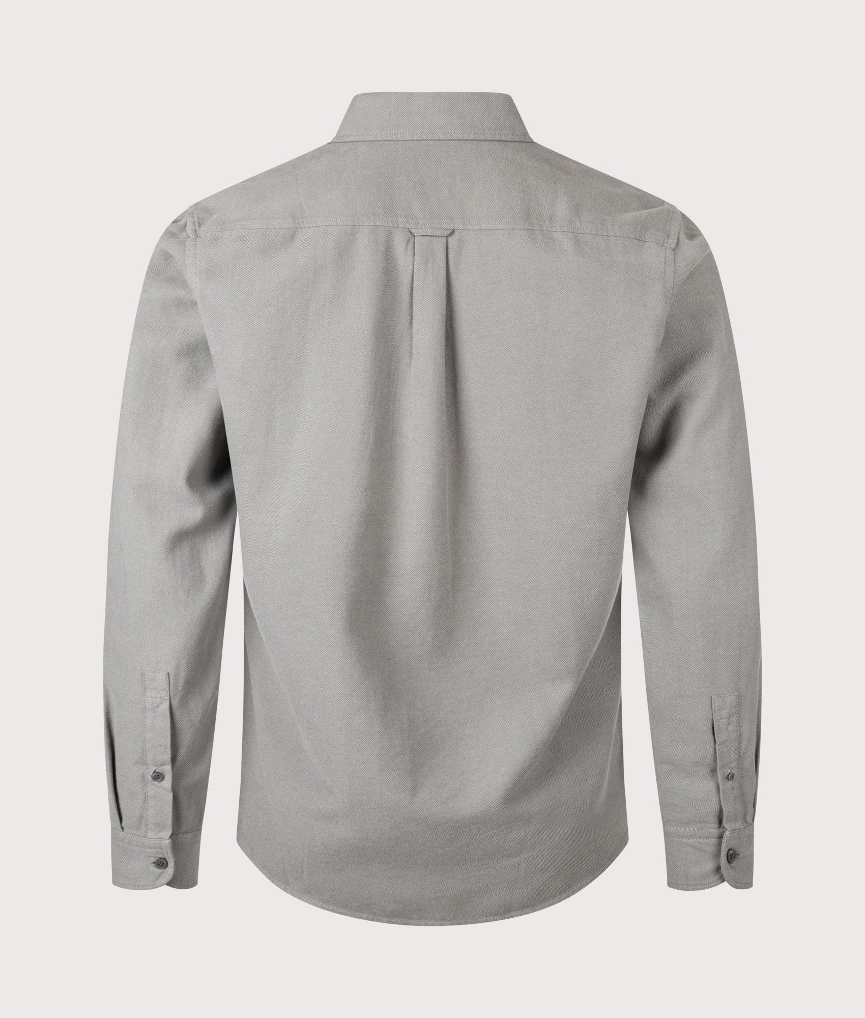 Rickert Shirt in Open Grey | 100% Cotton | BOSS | EQVVS | Back shot 