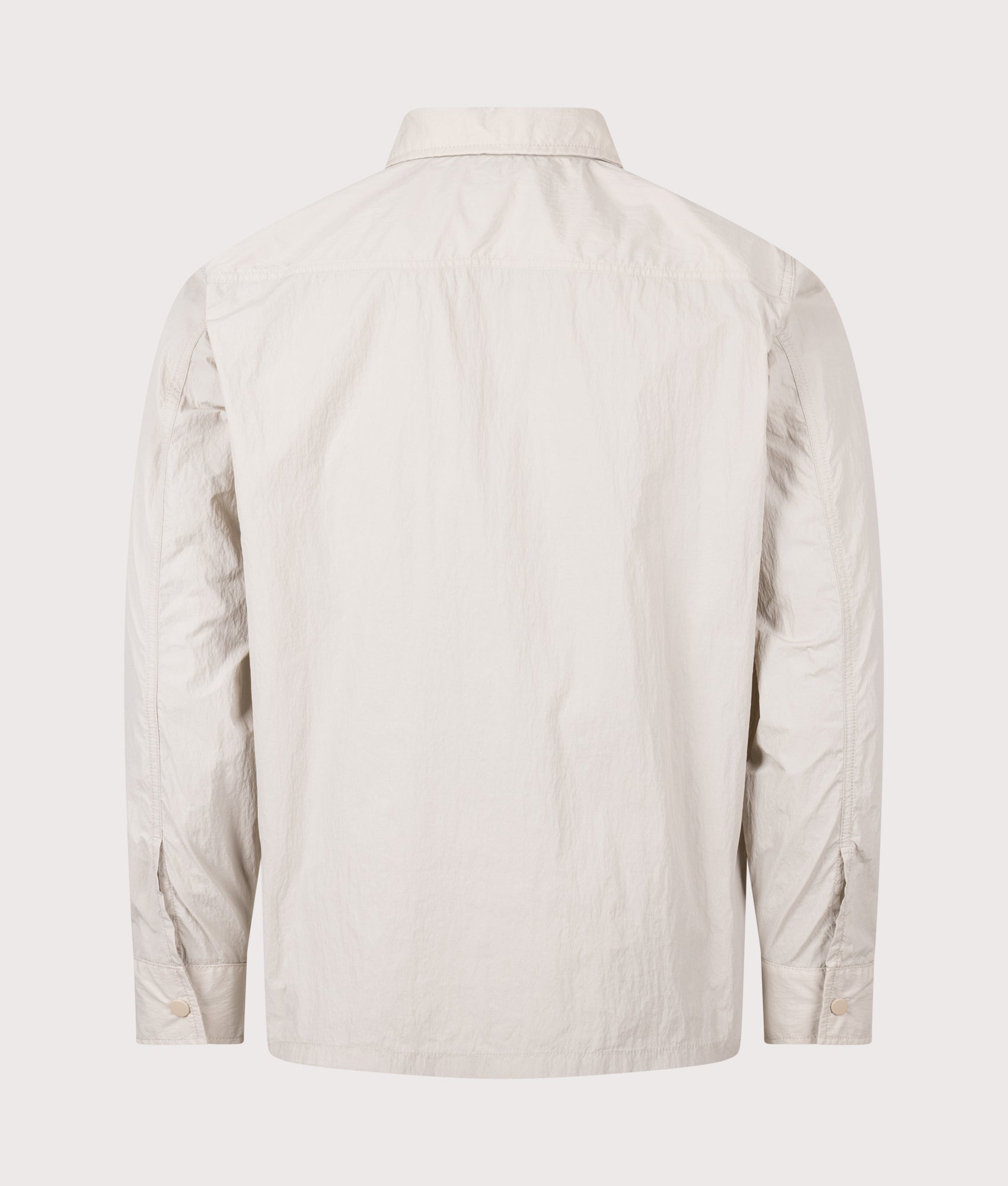 Lotape Overshirt in Open Grey | BOSS | EQVVS | Back shot 