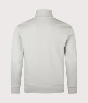 Quarter Zip Zetrust Sweatshirt in Open Green . 100% Cotton  | BOSS | Shot at EQVVS | Back shot