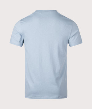 Tales T-Shirt by BOSS in Light/Pastel Blue. Shot by EQVVS. Back shot.