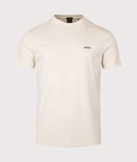 Crew Neck Tee T-Shirt: 131 Open White 