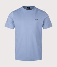 Regular Fit Crew Neck Tee T-Shirt: 490 Open Blue 