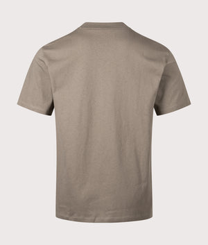 Relaxed Fit Dapolino T-Shirt in Medium Grey | HUGO | Shot at EQVVS | Back shot 