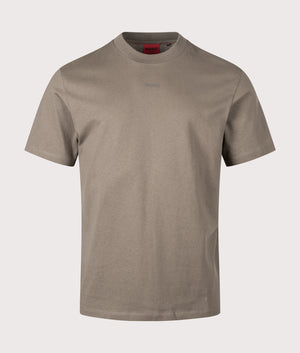 Relaxed Fit Dapolino T-Shirt in Medium Grey | HUGO | Shot at EQVVS | Front shot 