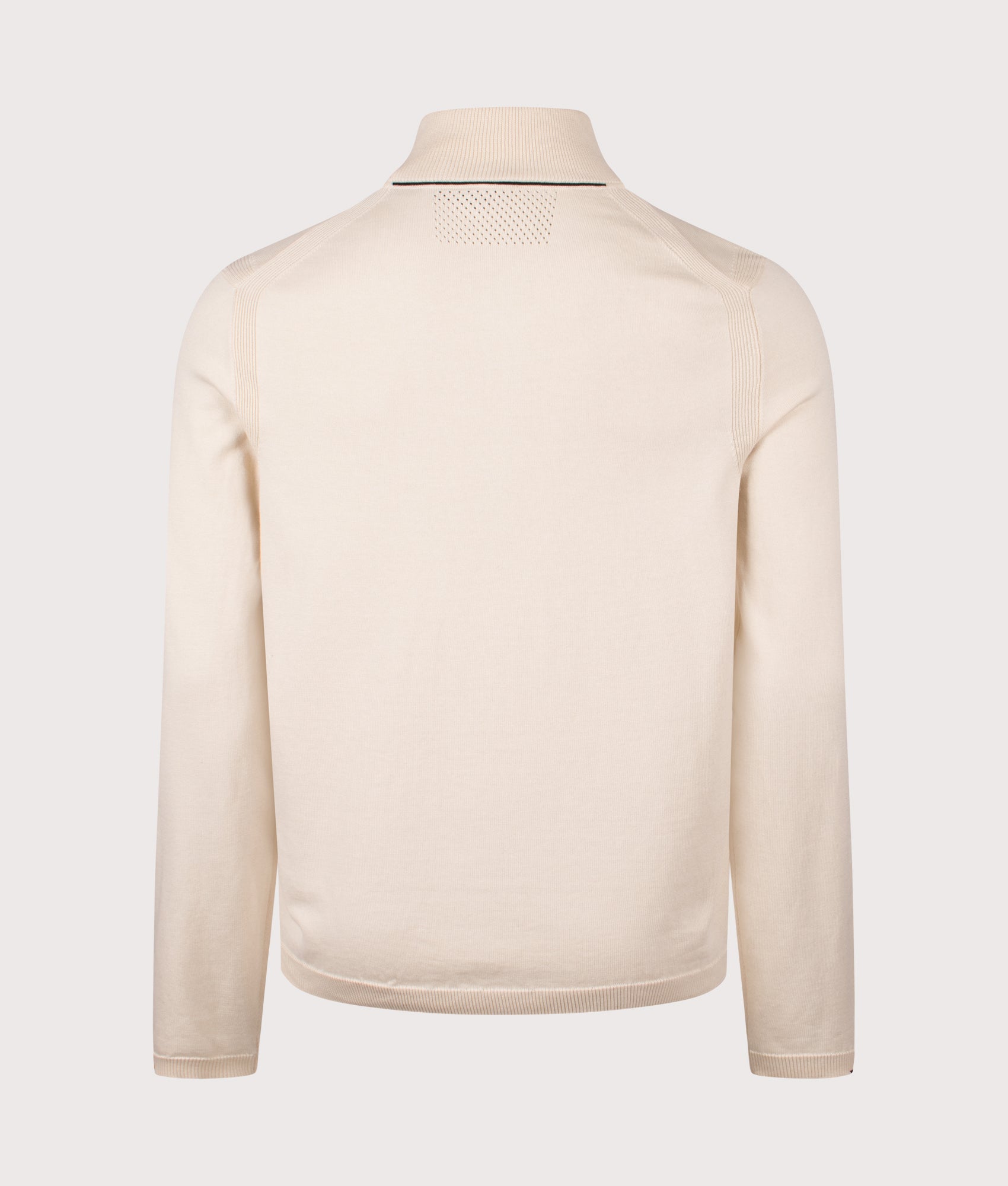 Ever X Quarter Zip Sweatshirt in Open White | Regenerative Cotton | BOSS | EQVVS | Back shot 