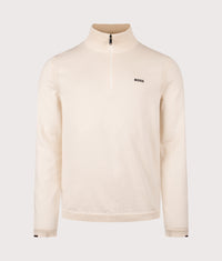 Ever X Quarter Zip Sweatshirt: 131 Open White 