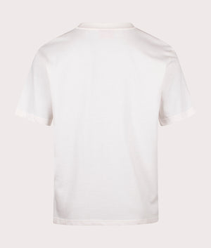 Relaxed Fit Divis T-Shirt in Natural | 100% Cotton | HUGO | EQVVS | Back shot 