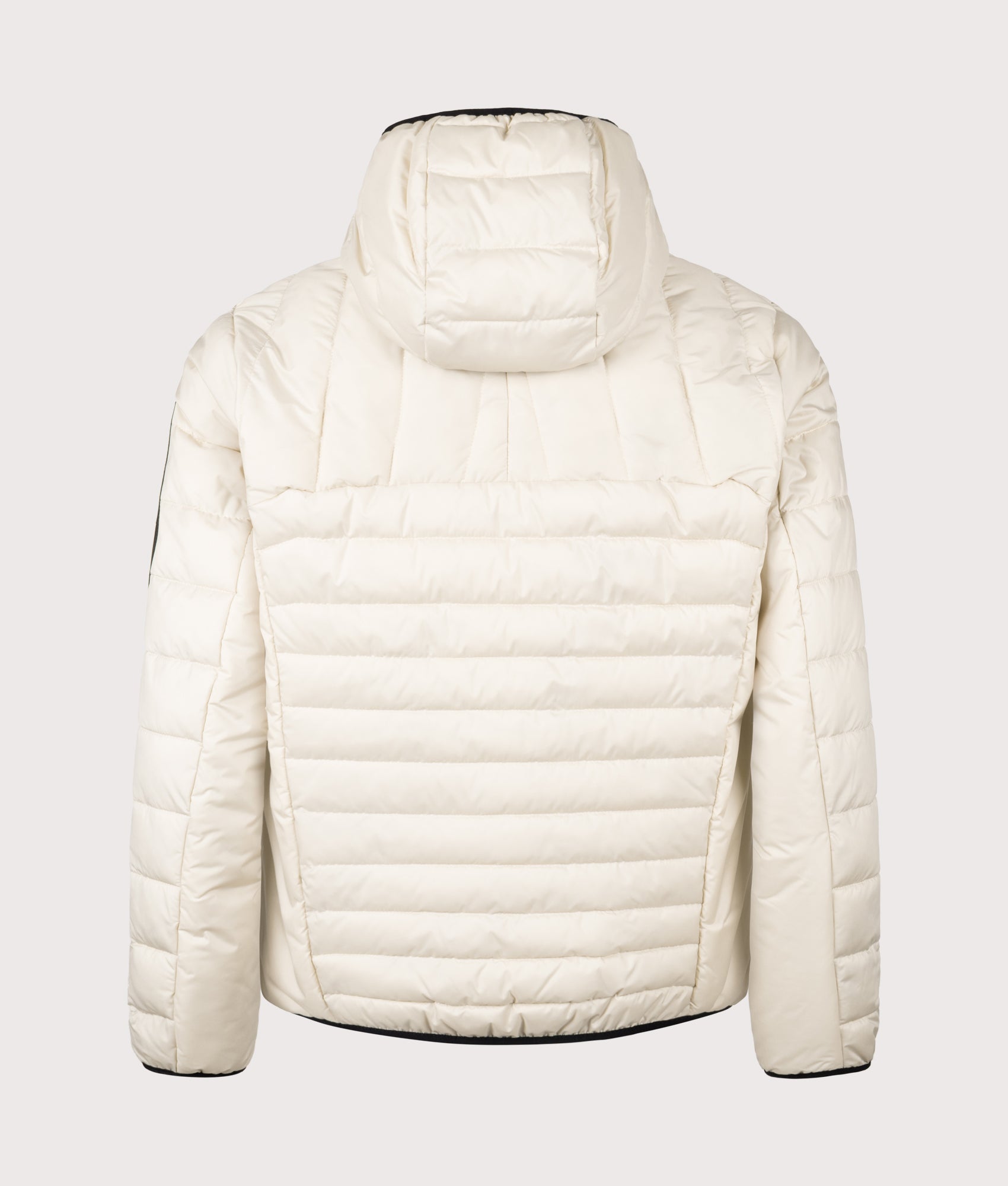 Urbanex Hooded Jacket in Open White | BOSS | EQVVS | Back shot 