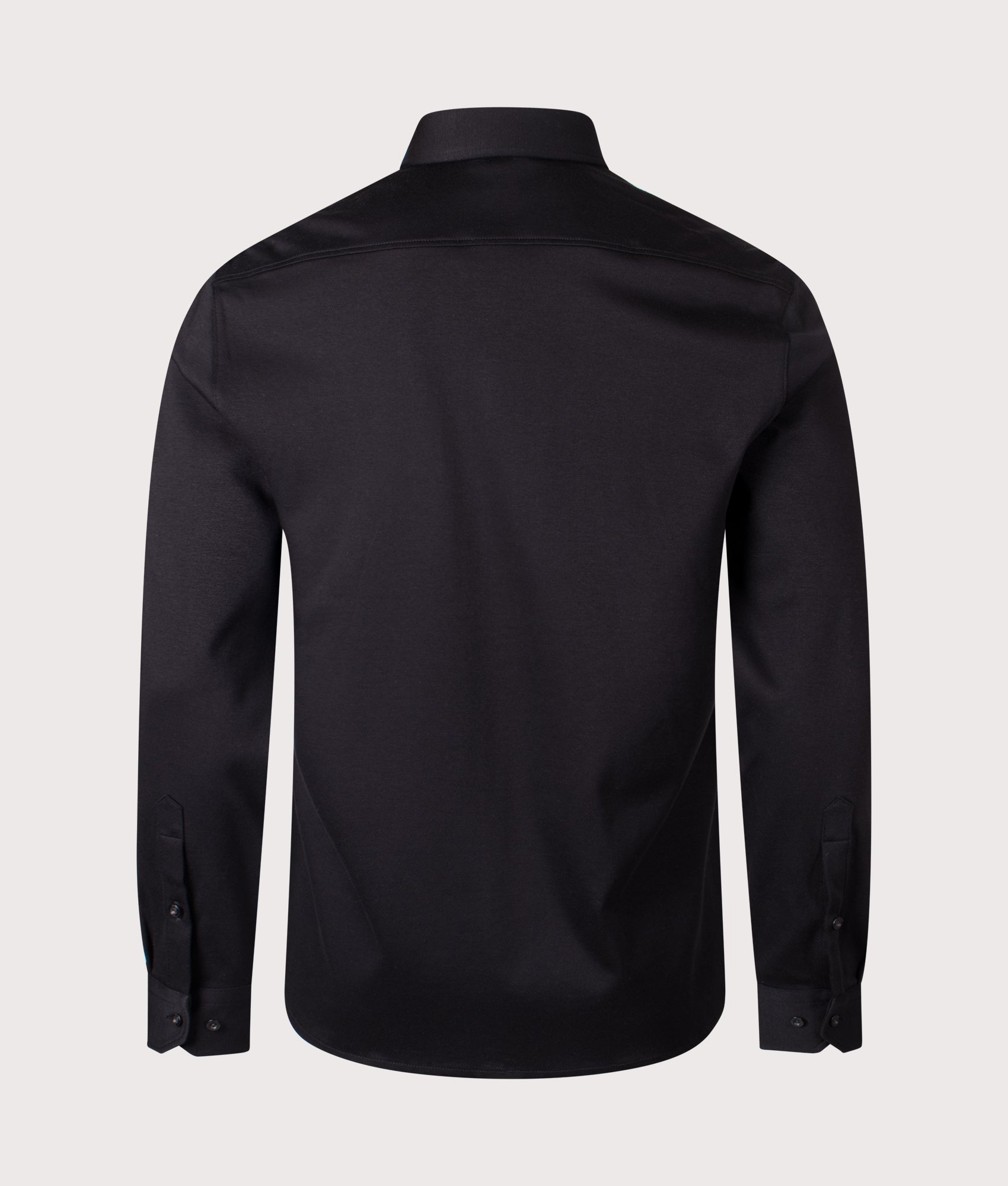 Motion Shirt in Black | 100% Cotton | BOSS | EQVVS | Back shot 
