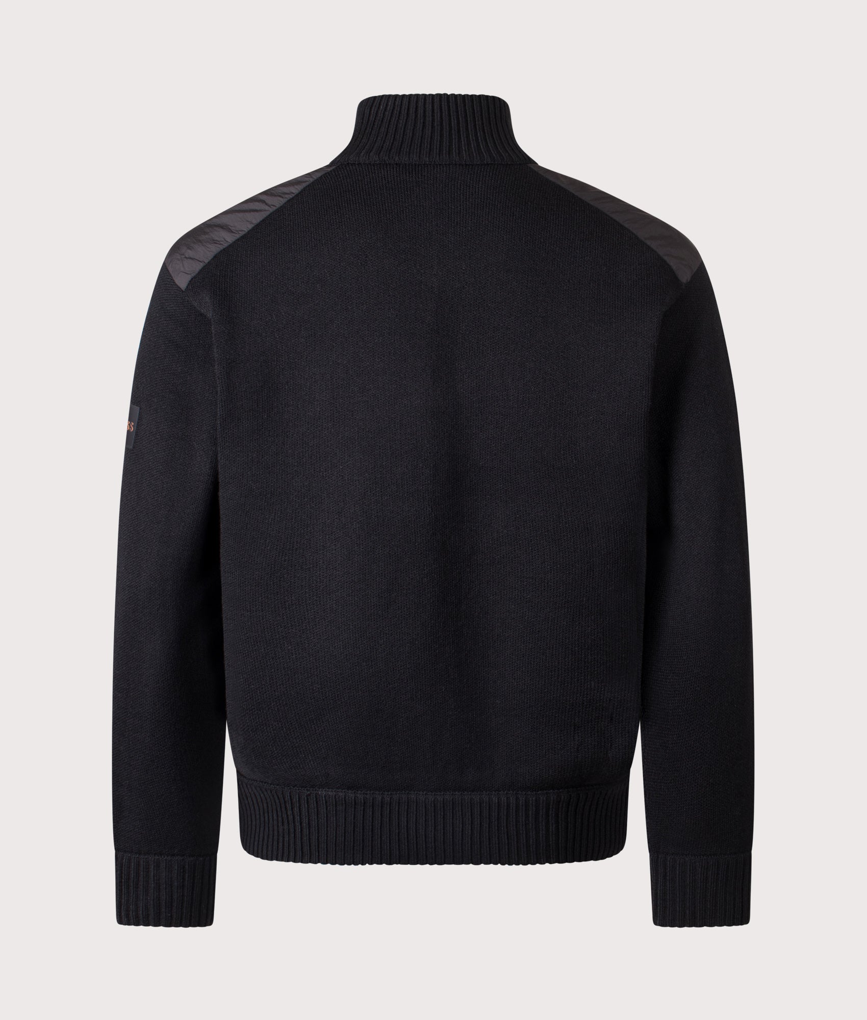 Korado Track Top in Black | BOSS | EQVVS | Back shot 